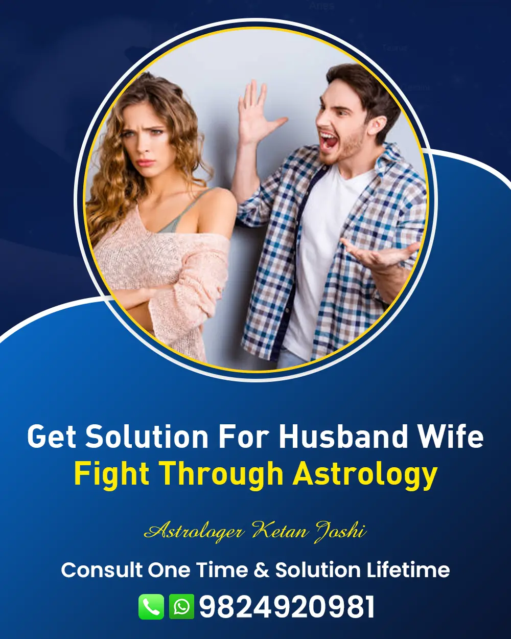 Husband Wife Problem Solution Astrologer In Jamjodhpur